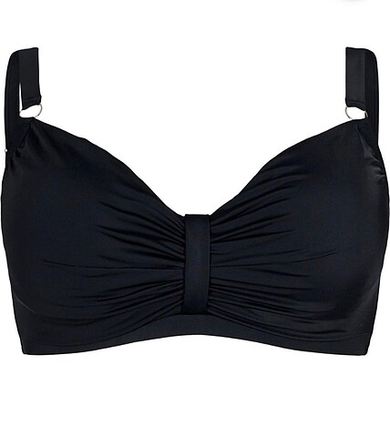 48 Beden Siyah bikini üst