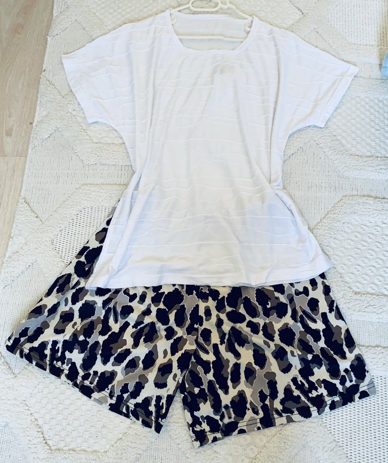 Leopar şortlu takım 44-46-48 - Görsel 3