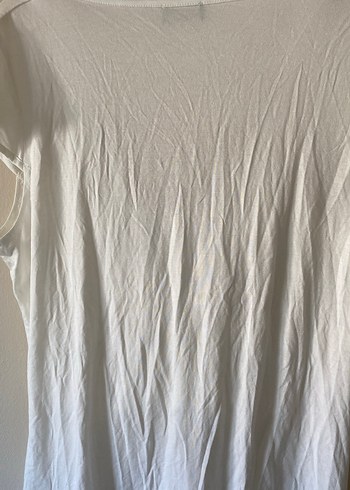 H&M Taşlı degaje yaka şık bulüz