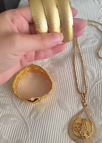 Altın Zincir Detaylı Bohem Kadın El Zinciri - Görsel 2