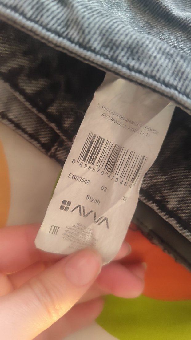 Gri Tie-Dye Denim Salaş Midi Jean - Görsel 3