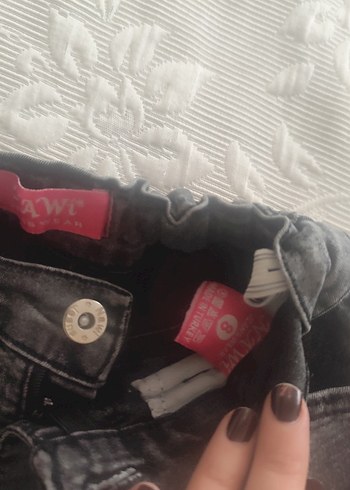 Gri Midi Denim Kadın Kot Pantolon - Görsel 2