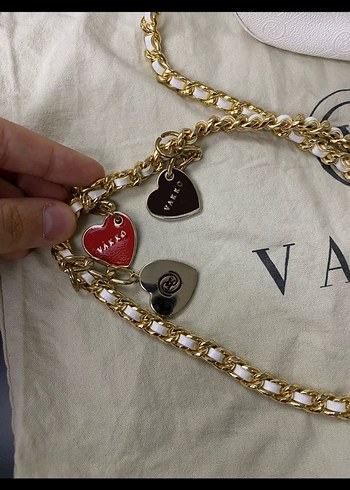 Zincir Detaylı Beyaz Süet Kadın Çanta - Görsel 2