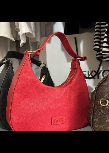 Koyu Kırmızı Deri Kadın Çanta - Görsel 3