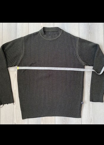 American Vintage Vintage Haki Erkek Bisiklet Yaka Triko Kazak