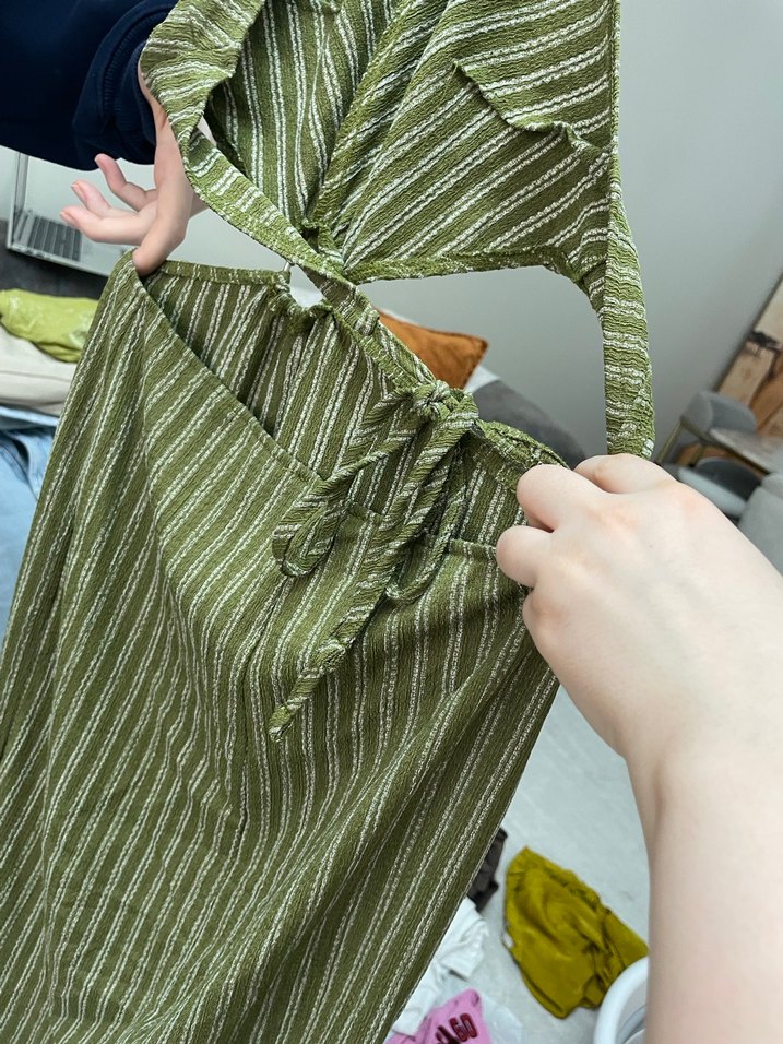 Haki Renkli Bebek Slingi - Görsel 2