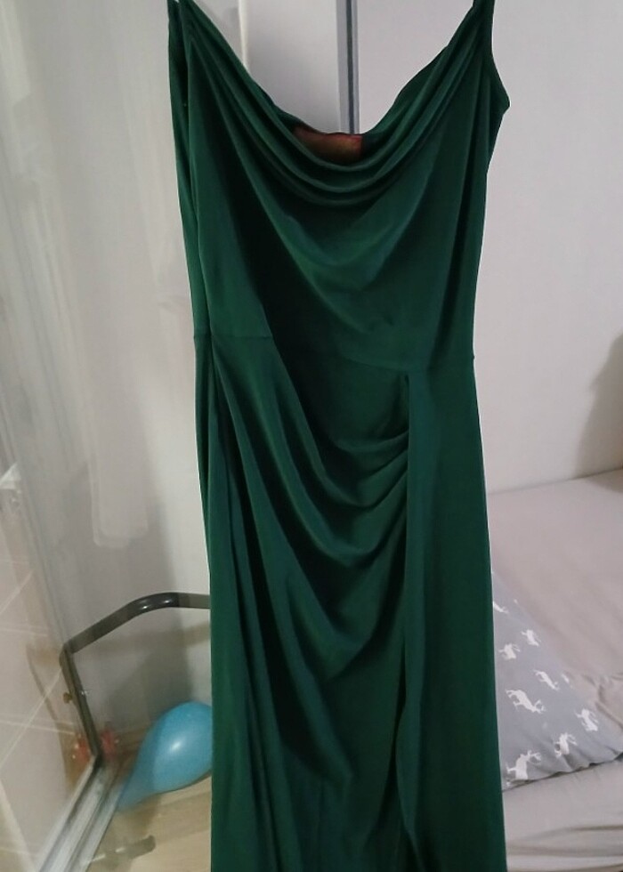 Whenever Company Uzun Yırtmaçlı Elbise - Görsel 5