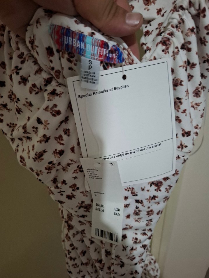 Drapeli Beyaz Mini V Yaka Elbise 85 cm - Görsel 3