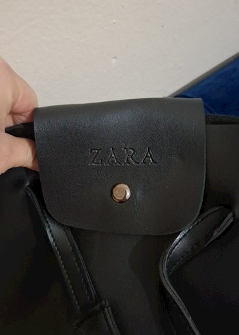 Siyah Deri Tokalı Kadın Çanta - Görsel 5