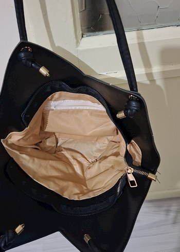 Siyah Beyaz Zebra Desenli Kadın Çanta - Görsel 3