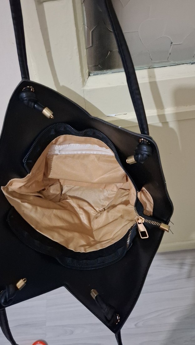 Siyah Beyaz Zebra Desenli Kadın Çanta - Görsel 3