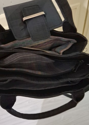 Tokalı Siyah Kadın El Çantası - Görsel 4