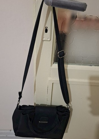 Tokalı Siyah Kadın El Çantası - Görsel 5