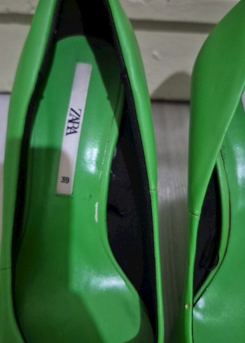 Zara Yeşil İnce Topuklu Kadın Ayakkabı - Görsel 2