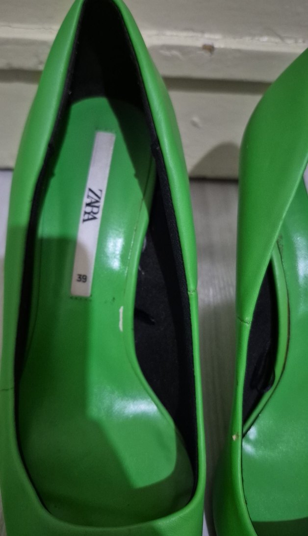 Zara Yeşil İnce Topuklu Kadın Ayakkabı - Görsel 2
