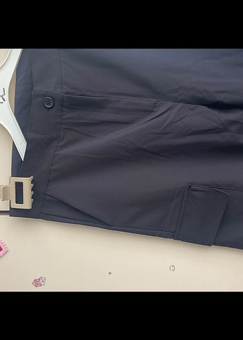 Siyah Mini Kadın Kumaş Pantolon - Görsel 5