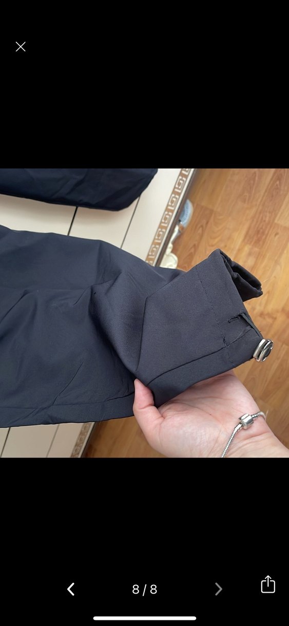 Siyah Mini Kadın Kumaş Pantolon - Görsel 3