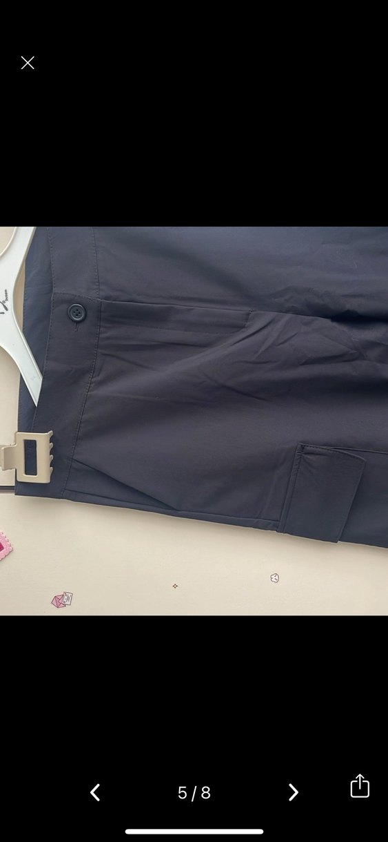 Siyah Mini Kadın Kumaş Pantolon - Görsel 5