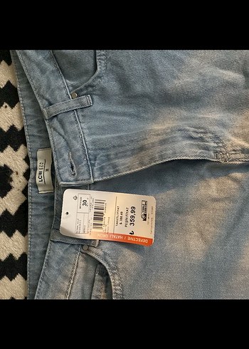 Kadın Mavi Geniş Kesim Midi Denim Pantolon - Görsel 4