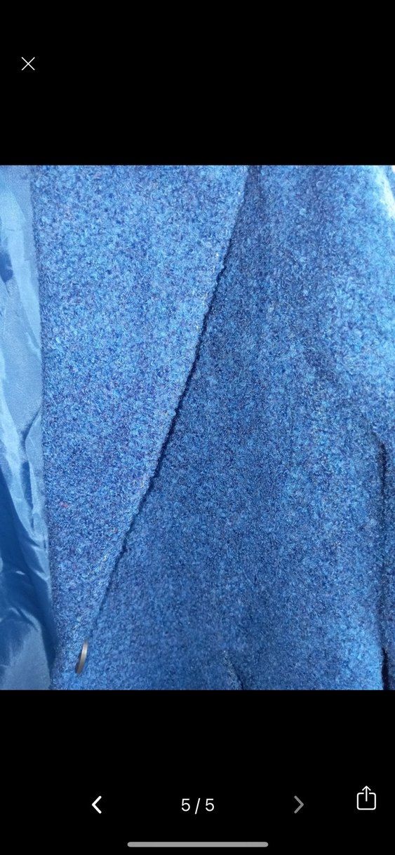 Lacivert Uzun Kadın Kaban - Görsel 4