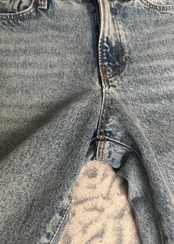 Gri Batik Desenli Kadın Kot Pantolon - Görsel 7