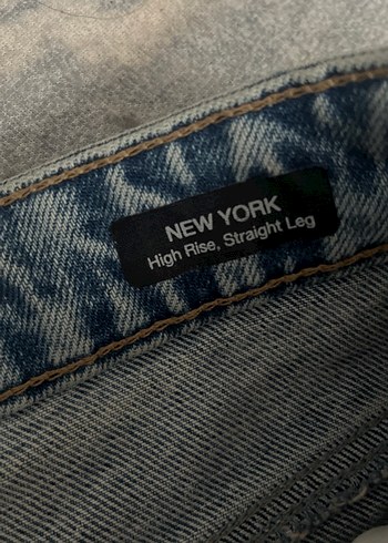 Gri Batik Desenli Kadın Kot Pantolon - Görsel 11