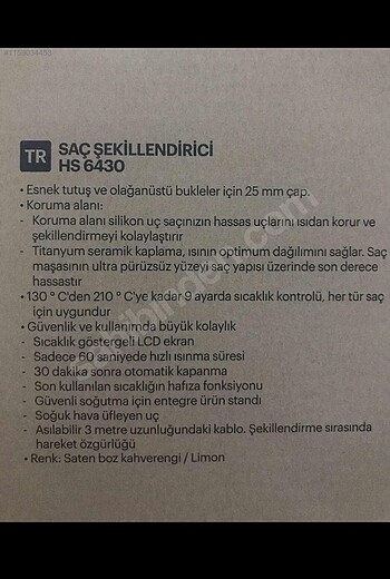 Grunding Kutulu sıfır saç maşası