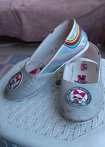 Kız Çocuk Gümüş Babet Ayakkabı - Görsel 5