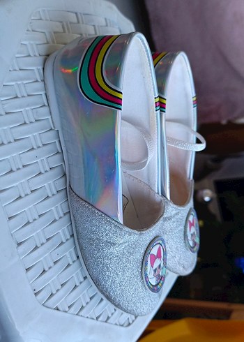 Kız Çocuk Gümüş Babet Ayakkabı - Görsel 2