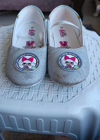 Kız Çocuk Gümüş Babet Ayakkabı - Görsel 6