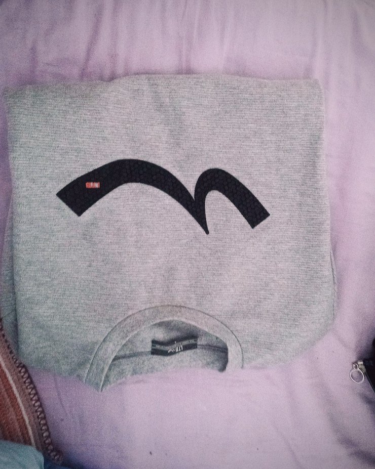 Gri Bisiklet Yaka Erkek Sweatshirt - Görsel 2