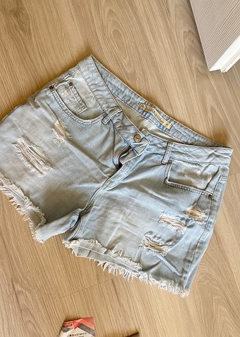 Bohem Tarzı Kadın Mini Denim Şort