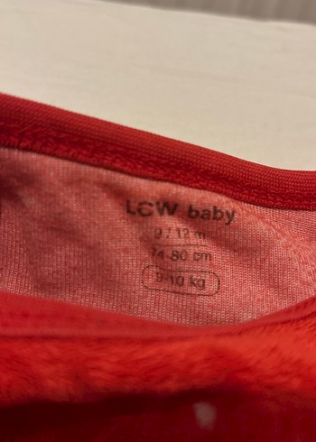 LC Waikiki Kırmızı Bebek Kız pijama takımı