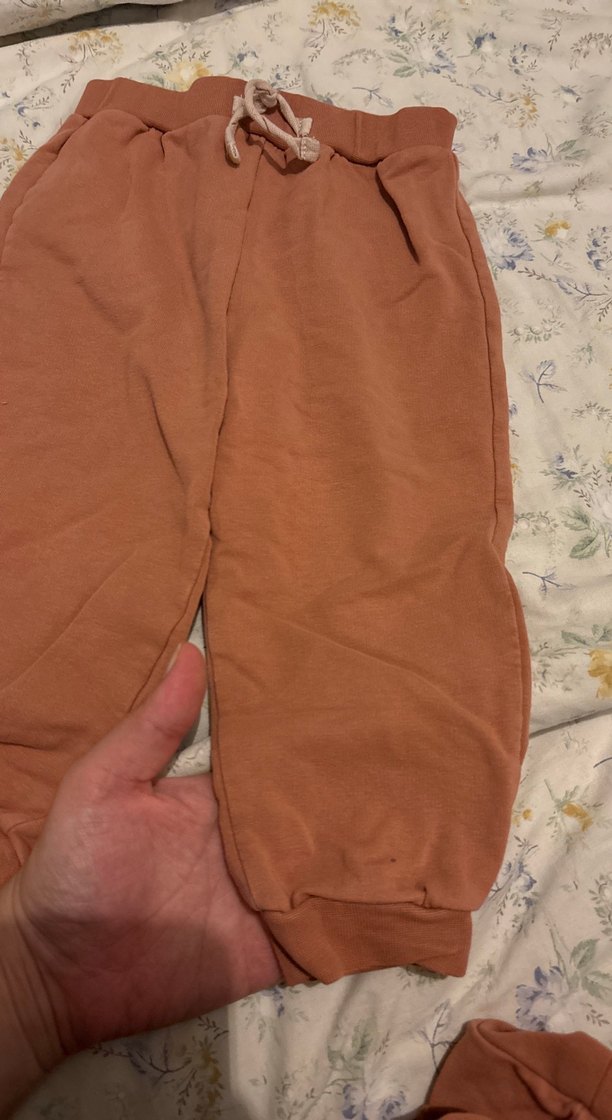 Kız Çocuk Kahverengi Rahat Sweatshirt ve Eşofman - Görsel 4