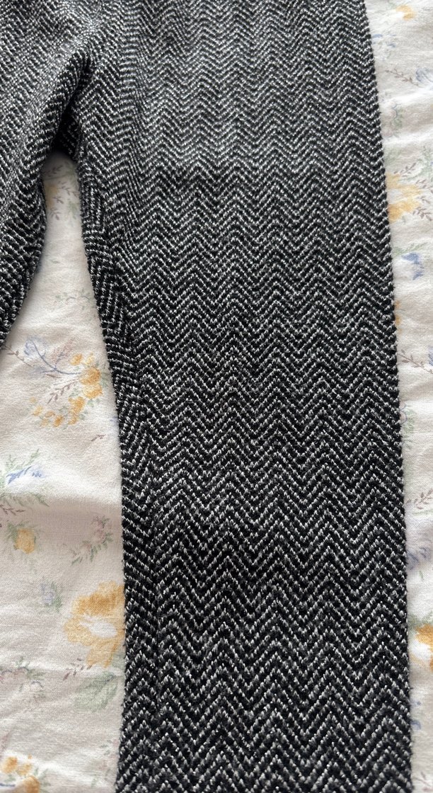 Düğmeli Gri Simli Kız Tayt - Görsel 3