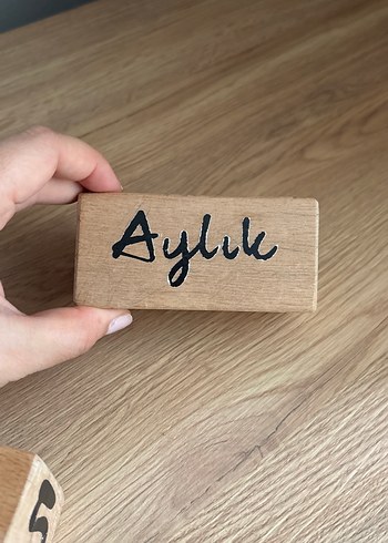 Ahşap Doğum Günü Blokları Beyaz - Görsel 5