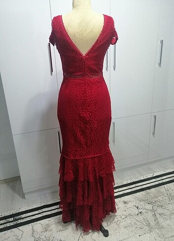 Pierre Cardin Pierre cardin kırmızı abiye elbise