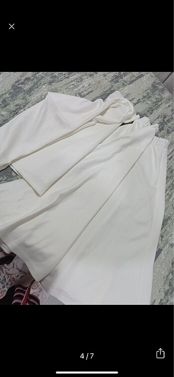 l Beden beyaz Renk Beyaz sbuca kumaş etekli takım