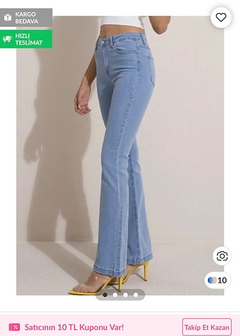 Mavi Regular Fit Midi Kadın Denim Pantolon