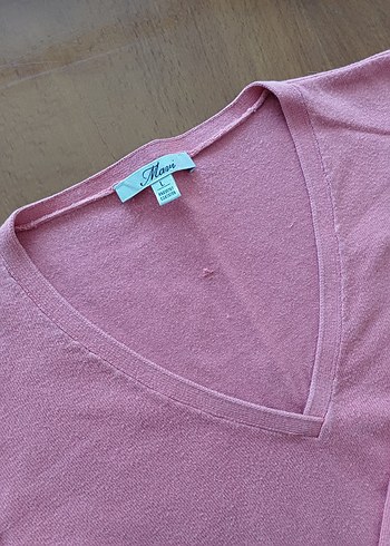 triko v yaka bluz - Görsel 3