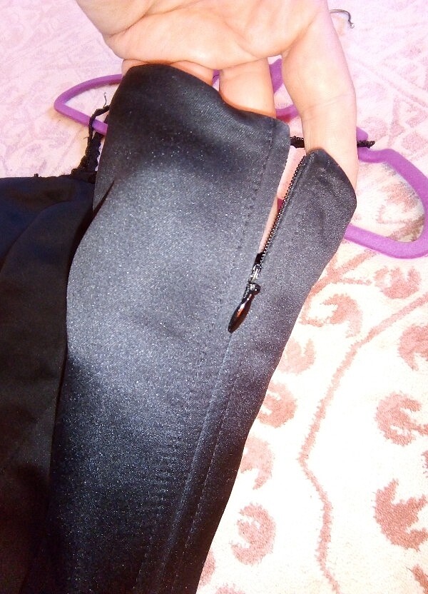 Saten mini elbise - Görsel 4