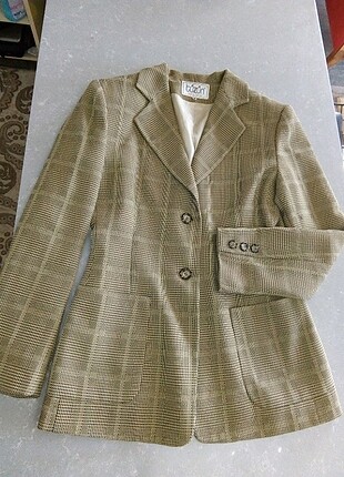 Kareli blazer ceket