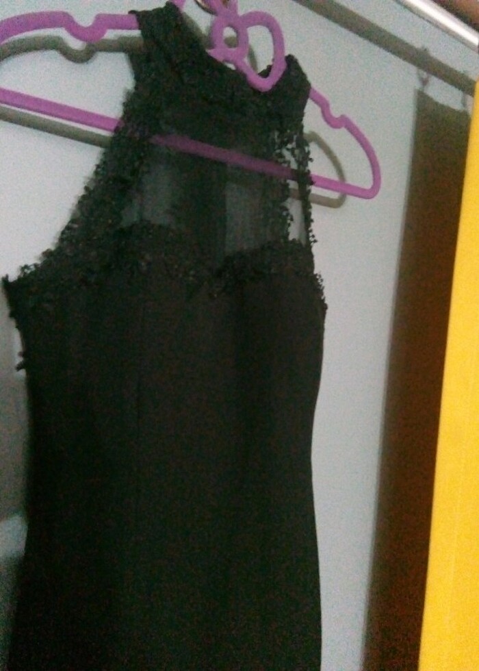 Siyah abiye elbise - Görsel 3