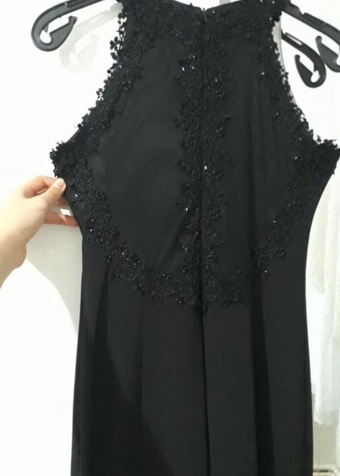 Siyah abiye elbise - Görsel 2