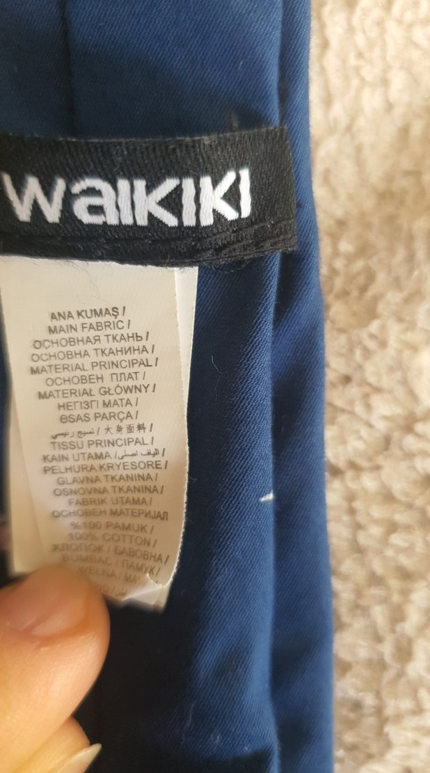 Mavi Gri Desenli Erkek cocuk Kravat - Görsel 3