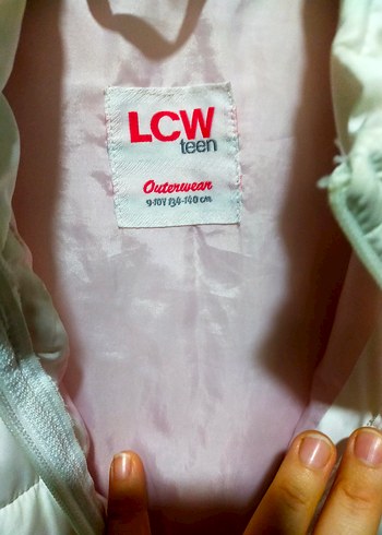 Beyaz Fermuarlı kız çocuk şişme yelek - Görsel 3