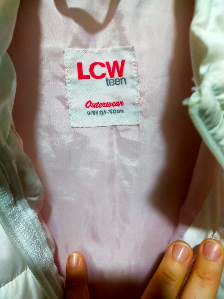 Beyaz Fermuarlı kız çocuk şişme yelek - Görsel 3