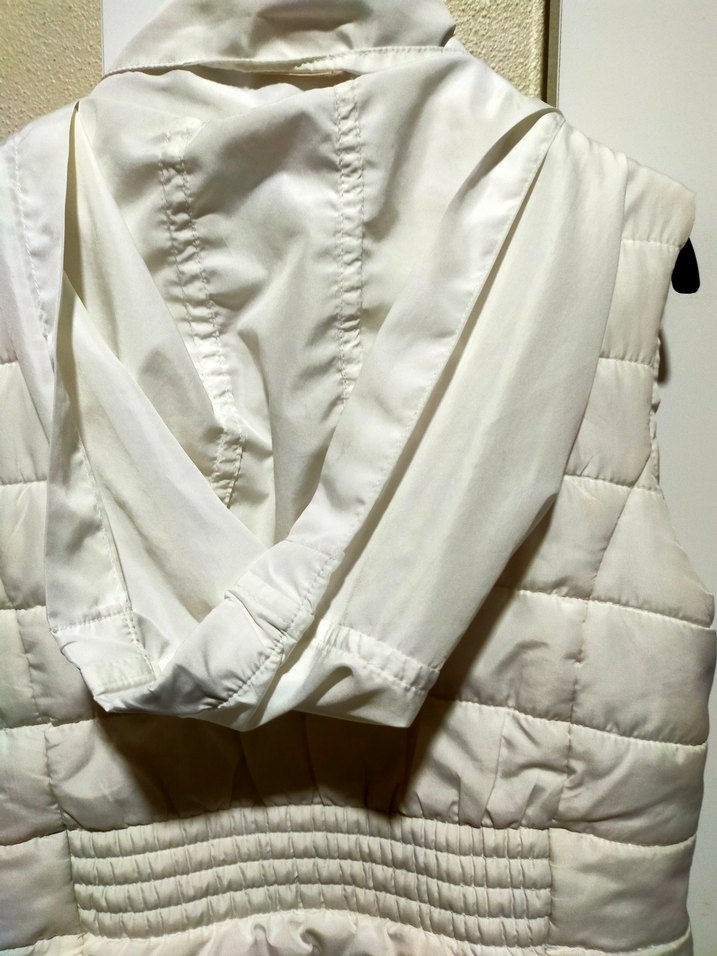 Beyaz Fermuarlı kız çocuk şişme yelek - Görsel 5