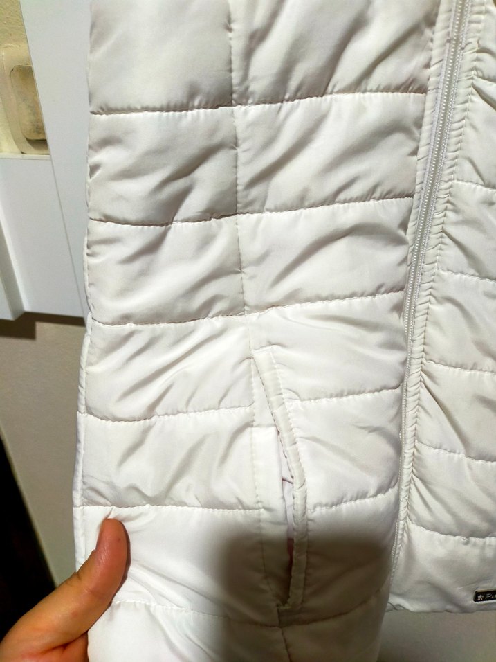 Beyaz Fermuarlı kız çocuk şişme yelek - Görsel 2