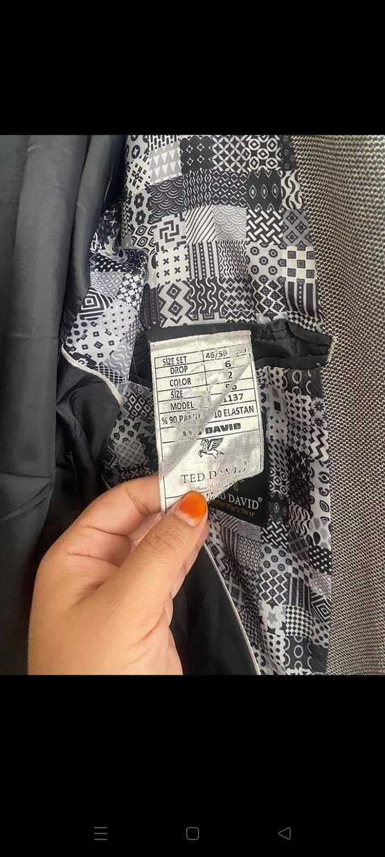 Gri Erkek Düğmeli Ceket - Görsel 2